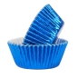 Preview: Cupcake Backförmchen - Metallic Blau